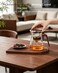 ZENS Magnetic Tea Pot Enchanted Glass Teapot with Infuser and Magnetic Suction Lid for MessFree Loose Tea Diffusers Walnut Wood Handle Tea Lovers Gifts