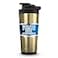 Ice Shaker Insulated Stainless Steel Shaker Bottle 26oz Gold Cold for 30 Hours Insulated Cup with Twiston Agitator OdorFree Bottle for Protein Shakes Water Smoothies Cocktails