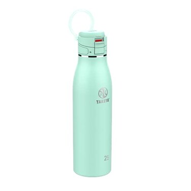 Takeya Traveler Stainless Steel Travel Coffee Mug with FlipLock Lid 25 oz Aqua Leakproof Insulated Mug for Coffee Tea