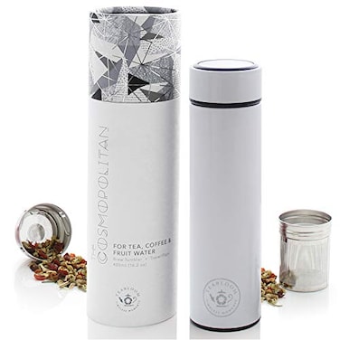 Teabloom The ORIGINAL AllBrew Travel Tumbler Thermos OPRAHs Favorite 16oz480ml Insulated Water BottleTea FlaskCold Brew Coffee Mug