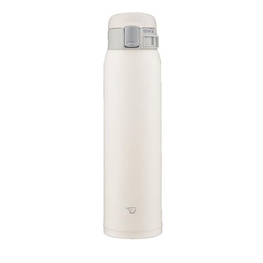 Zojirushi SMSF60WM Water Bottle Direct Drinking OneTouch Opening Stainless Steel Mug 203 fl oz 600 ml Pale White