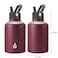 BJPKPK Insulated Water Bottles with Straw Lid 50oz Large Water Jug Stainless Steel Vacuum Bottles Hot Cold Thermo with 3 Lids and Paracord HandleBrick Red