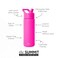 Simple Modern Kids Water Bottle with Straw Lid Vacuum Insulated Stainless Steel Metal Thermos Bottles Reusable Leak Proof BPAFree Flask for School Summit Collection 18oz Raspberry Vibes