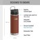 THERMOS ICON SERIES Stainless Steel Water Bottle with Spout 24 Ounce Saddle Vacuum Insulated Water Bottle with Lid