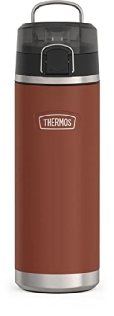 THERMOS ICON SERIES Stainless Steel Water Bottle with Spout 24 Ounce Saddle Vacuum Insulated Water Bottle with Lid