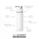 Simple Modern Kids Water Bottle with Straw Lid Vacuum Insulated Stainless Steel Metal Thermos Bottles Reusable Leak Proof BPAFree Flask for School Summit Collection 18oz Winter White Mix