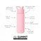 Simple Modern Water Bottle with Straw Lid Vacuum Insulated Stainless Steel Metal Thermos Bottles Reusable Leak Proof BPAFree Flask for School Summit Collection 18oz Blush