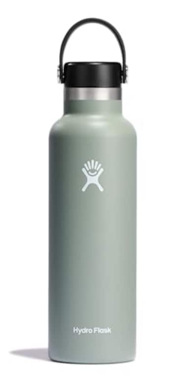 Hydro Flask Water Bottle Insulated Stainless Steel Non Spill Leakproof in 21 Oz Agave Green