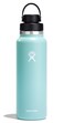 Hydro Flask Water Bottle Insulated Stainless Steel Wide Mouth Chug Lid Non Spill Leakproof in 40 Oz Dew