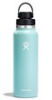 Hydro Flask Water Bottle Insulated Stainless Steel Wide Mouth Chug Lid Non Spill Leakproof in 40 Oz Dew