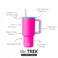 Simple Modern 30 oz Trek Tumbler with Handle and Straw Lid Cup Holder Friendly Insulated Stainless Steel Travel Mug 80s Mix