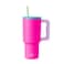 Simple Modern 30 oz Trek Tumbler with Handle and Straw Lid Cup Holder Friendly Insulated Stainless Steel Travel Mug 80s Mix