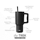Simple Modern 30 oz Trek Tumbler with Handle and Straw Lid Cup Holder Friendly Insulated Stainless Steel Travel Mug Midnight Black