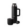 Simple Modern 36oz Insulated Hot Beverage Bottle with 2 Mugs Travel Coffee Thermos for Hot Drinks Twist and Pour Top Commute Travel and Picnic Friendly Roam Collection Midnight Black