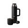 Simple Modern 36oz Insulated Hot Beverage Bottle with 2 Mugs Travel Coffee Thermos for Hot Drinks Twist and Pour Top Commute Travel and Picnic Friendly Roam Collection Midnight Black