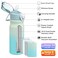 BJPKPK Insulated Water Bottle 18oz Stainless Steel Water Bottles with Straw and Carry Handle Double Wall Metal Thermal FlaskMint