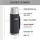 THERMOS ICON SERIES Stainless Steel Beverage Bottle Granite 40 oz