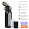 BJPKPK 25oz Insulated Water Bottle with Straw Stainless Steel Double Wall Water Bottles BPA Free Leak Proof Thermal Flask with Lockable Flip Lid and Soft Silicone SpoutBlack Leopard