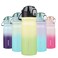 BJPKPK Insulated Water Bottle 18oz Stainless Steel Water Bottles with Straw and Carry Handle Double Wall Metal Thermal FlaskLime