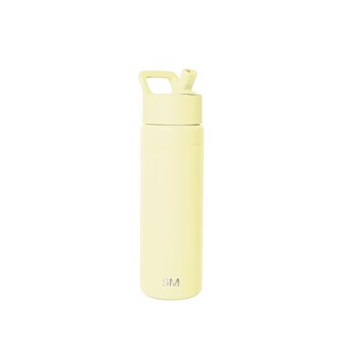 Simple Modern Water Bottle with Straw Lid Vacuum Insulated Stainless Steel Metal Reusable Leak Proof BPAFree Cup for School Summit Collection 22oz Buttercup