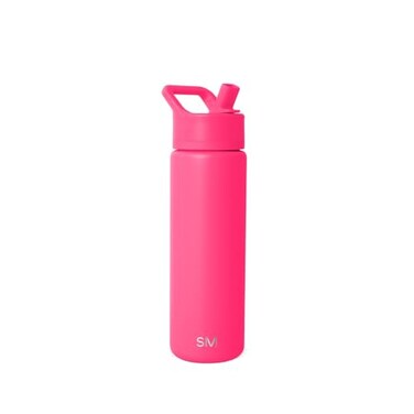 Simple Modern Water Bottle with Straw Lid Vacuum Insulated Stainless Steel Metal Reusable Leak Proof BPAFree Cup for School Summit Collection 22oz Malibu