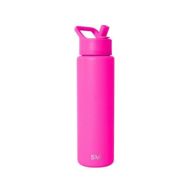 Simple Modern Water Bottle with Straw Lid Vacuum Insulated Stainless Steel Metal Thermos Reusable Leak Proof BPAFree Flask for Sports Gym Summit Collection 30oz Raspberry Vibes
