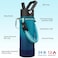 BJPKPK Insulated Water Bottle with Straw Lid 22oz Thermal Flasks Water Bottles with 3 Lids Paracord Handle Nonslip Boot BPA Free Leak Proof Stainless Steel TumblersVast