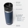 YETI Rambler 16 oz Travel Bottle Stainless Steel Vacuum Insulated with Leakproof Commuter Cap Black