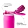 Simple Modern Mesa Loop Water Bottle with Covered Straw and Handle 30oz Cup Holder Friendly Insulated Stainless Steel Bottles for Travel Sports and School Raspberry Vibes