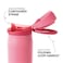 Simple Modern Mesa Loop Water Bottle with Covered Straw and Handle 30oz Cup Holder Friendly Insulated Stainless Steel Bottles for Travel Sports and School Velvet Pink