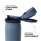 Simple Modern Mesa Loop Water Bottle with Covered Straw and Handle 24oz Cup Holder Friendly Insulated Stainless Steel Bottles for Travel Sports and School Deep Dune