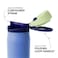 Simple Modern Mesa Loop Water Bottle with Covered Straw and Handle 30oz Cup Holder Friendly Insulated Stainless Steel Bottles for Travel Sports and School Neptune