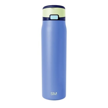 Simple Modern Mesa Loop Water Bottle with Covered Straw and Handle 30oz Cup Holder Friendly Insulated Stainless Steel Bottles for Travel Sports and School Neptune