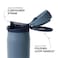 Simple Modern Mesa Loop Water Bottle with Covered Straw and Handle 30oz Cup Holder Friendly Insulated Stainless Steel Bottles for Travel Sports and School Deep Dune