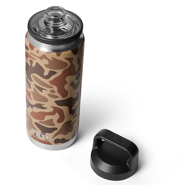 YETI Rambler 26 oz Bottle Leakproof Vacuum Insulated Stainless Steel with Chug Cap Wetlands Camo