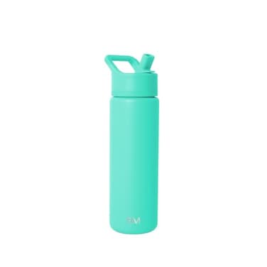 Simple Modern Summit Water Bottle with Straw Lid Vacuum Insulated Stainless Steel Leak Proof BPAFree Cup for Travel School Sports 22oz Tropical Wave
