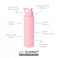 Simple Modern Water Bottle with Straw Lid Vacuum Insulated Stainless Steel Metal Thermos Reusable Leak Proof BPAFree Flask for Sports Gym Summit Collection 30oz Blush