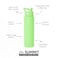 Simple Modern Summit Water Bottle with Straw Lid Vacuum Insulated Stainless Steel Leak Proof BPAFree Cup for Travel School Sports 30oz Baja