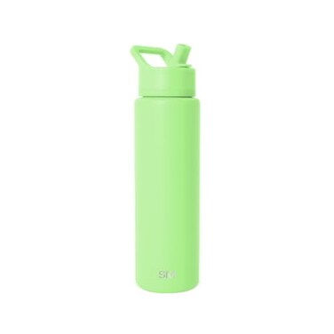 Simple Modern Summit Water Bottle with Straw Lid Vacuum Insulated Stainless Steel Leak Proof BPAFree Cup for Travel School Sports 30oz Baja