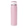 Simple Modern Mesa Loop Water Bottle with Covered Straw and Handle 24oz Cup Holder Friendly Insulated Stainless Steel Bottles for Travel Sports and School Rose Stripes