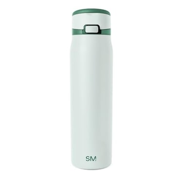 Simple Modern Mesa Loop Water Bottle with Covered Straw and Handle 30oz Cup Holder Friendly Insulated Stainless Steel Bottles for Travel Sports and School Agave
