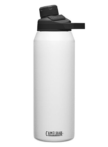 CamelBak Chute Mag Vacuum Insulated Stainless Steel Water Bottle Magnetic LeakResistant Cap for Everyday Hydration 32oz White