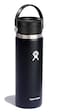 Hydro Flask Wide Mouth Bottle with Flex Sip Lid Insulated Water Bottle Travel Cup Coffee Mug Black 20 oz