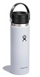 Hydro Flask Wide Mouth Bottle with Flex Sip Lid Insulated Water Bottle Travel Cup Coffee Mug White 20 oz