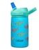 CamelBak Eddy Kids Insulated Stainless Steel Water Bottle with Bite Valve Straw LeakResistant Design for Everyday Hydration 12oz School of Sharks