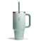 Hydro Flask 32 Oz Travel Tumbler with Handle Lid and Straw Insulated Stainless Steel in 32 Oz Matcha Ombre