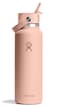 Hydro Flask Water Bottle Insulated Stainless Steel Wide Mouth Flex Straw Lid Non Spill Leakproof and Refillable in 40 Oz Seacliff