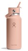 Hydro Flask Water Bottle Insulated Stainless Steel Wide Mouth Flex Straw Lid Non Spill Leakproof and Refillable in 32 Oz Seacliff