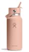 Hydro Flask Water Bottle Insulated Stainless Steel Wide Mouth Flex Straw Lid Non Spill Leakproof and Refillable in 32 Oz Seacliff