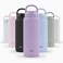 Ello Cooper Twist 32oz Stainless Steel Water Bottle with Chug Lid Leak Proof Double Walled and Vacuum Insulated Built in Carry Loop Dishwasher Safe Lilac